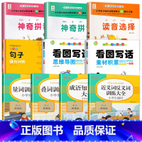 90%家长选择[语文专项训练套装]10本 小学通用 [正版]小学生词语积累大全训练全套1-6年级优美句子看图写话一年