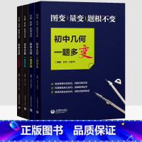 4本]代数+几何 多变多解 初中通用 [正版]初中代数几何一题多变 图变量变式变题根不变巧解妙解化繁为简一题多解初中数学