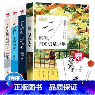 [正版] 4册 林清玄散文集 林清玄的书 愿你归来仍是少年林清玄散文集 书籍 初中生散文精选随笔书籍 书排行榜