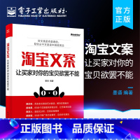 [正版] 淘宝文案 让买家对你的宝贝欲罢不能 电商文案实操 店铺主页客服文案撰写设计方法技巧 关键词提取 宝贝卖点撰写