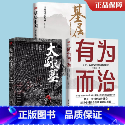 [正版]3本套有为而治:节俭、高效与乡村治理现代化+大国之基 中国乡村振兴建设治理+基层中国:国家治理的基石 吕德文著