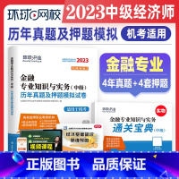 [正版]环球网校2023年中级经济师历年真题及押题模拟试卷 金融专业知识与实务 含2022年考试真题试卷全国经济专业技