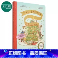 [正版]Cat Family Christmas 猫猫家族的节庆假期 精装精品绘本 翻翻书 140翻翻页 英文原版 英