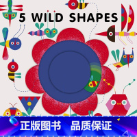 [正版]5个动物形状 5 Wild Shapes 低幼童书 亲子英语 纸板书 低幼启蒙 绘本图画书 动物 栖息地 1~