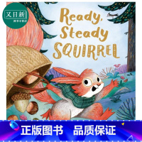 [正版]准备准备小松鼠 Nicola Kinnear Ready Steady Squirrel 英文原版 儿童绘本