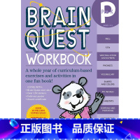 [正版]Brain Quest Workbook:Pre-K大脑任务低幼版英文原版 美国学前小学生全科练习 brain