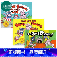 [正版]The Dumb Bunnies 学乐笨笨板牙兔一家3册套装 英文原版绘本 幽默搞笑趣味图画书 神探狗Dog