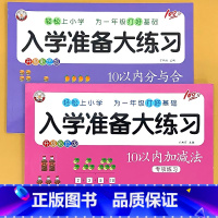 全2册-[10以内分与合+加减法] [正版]10以内加减法分与合幼小衔接入学准备大练习一日一练幼儿园中大班小学生一年级数