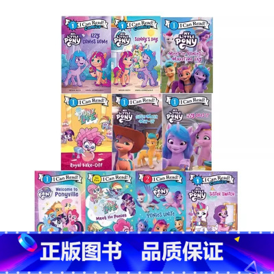 [正版]英文原版 I Can Read My Little Pony 10册 小马宝莉 入门级儿童分级读物英语绘本 小