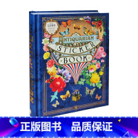 [正版]肖战vlog同款书 英文原版 The Antiquarian Sticker Book 精装 古董贴纸书100