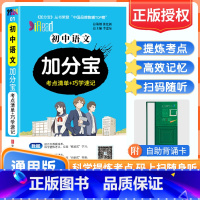 语文 初中通用 [正版]2024版加分宝初中语文15个考点清单+巧学速记初一二三七八九语文古诗词文言文记叙文说明文议论文