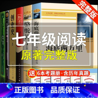 [全6册]七年级下册阅读 完整版 [正版]完整版海底两万里原著法.儒勒凡尔纳初中生必读七年级下册课外阅读书籍小学生和骆驼