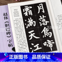 [正版]智品图书 书法指导教程 赵体胆巴碑字帖 简体旁注毛笔楷书书法练字帖 赵孟頫胆巴碑亓兴隆编 基础知识基本笔画偏旁