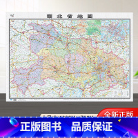 [正版]加厚版湖北省地图2022年修订版106*76厘米贴图高清防水家用商务办公湖北交通旅游行政区划地图