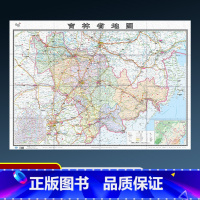 [正版]盒装2022新版吉林省地图贴图纸质折叠便携带中国分省系列地图约1.1×0.8米含交通旅游乡镇村等丰富实用信息