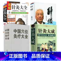 [4册]图解针灸大全+针灸大成+中国穴位灸疗大全+针经 [正版]图解针灸大全/中医经络穴位书针炙学全书入门刺血疗法全一针