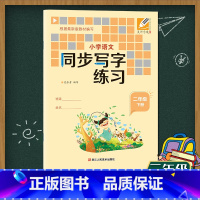 [正版]小学语文同步写字练习(二年级下册)吴师字通硬笔书法练习册小学生课堂同步生字本拼音笔画生字结构田字格学习铅笔字教