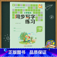 [正版]小学语文同步写字练习(二年级上册) 吴师字通硬笔书法练习册小学生课堂 生字本拼音笔画生字结构田字格学习铅笔字教