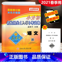 [正版]2021新版 孟建平小升初名校招生入学考试卷 语文 小学升初中入学分班小学六年级下总复习测试卷小考必做真题小考