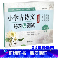 [正版] 小学古诗文练习与测试 基础卷 3-6年级适用小学生语文古诗古文文言文三四五六年级小学语文 文言文知识大全