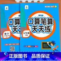 口算天天练5上+5下 全2册 小学五年级 [正版]五年级数学计算题强化训练上册下册口算笔算天天练人教版口算题卡小学5年级