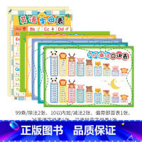 学前启蒙挂图套装(7张) 小学通用 [正版]易蓓启蒙英语字母发音表小学英语26个英语字母发音挂图英语入门自学零基础小学字