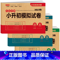 小升初 语文+数学+英语 小学升初中 [正版]23小升初模拟试卷语文数学英语全3本 必刷题人教版小学毕业系统总复习资料六