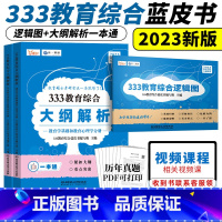 333教育综合大纲解析+逻辑图 [正版]2024考研333教育综合大纲解析蓝皮书教育学专硕333教育综合逻辑图可