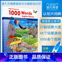 [正版]原版进口儿童情景认知大词典1000词字典幼儿少儿童启蒙教学中英双语绘本基础英语支持小达人点读版手绘图解48个生