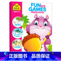 FUN AND GAMES寓学于乐3-5岁 [正版]美国原版schoolzone美国家庭教辅练习册 益智书 趣味迷宫 智