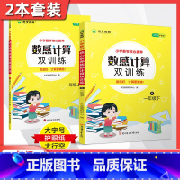 [2本套装]数感计算双训练 上册+下册 人教版 小学三年级 [正版]小学数学核心素养数感计算双训练一年级二年级三年级四五