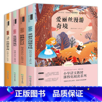 [全4册]快乐读书吧 六年级下 [正版]全4册快乐读书吧六年级下 爱丽丝漫游奇境鲁滨逊漂流记骑鹅旅行记马克吐温经典小说