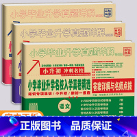 语数英 小学升初中 [正版]小学毕业升学真题详解小学毕业升学名校入学真卷精选小升初冲刺名校五年级预备六年级冲刺小升初真卷