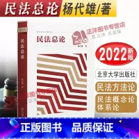 [正版]2022新 民法总论 杨代雄 新坐标法学教科书 民法概念论体系论 民法知识原理 民法方法论 民法教科书北京