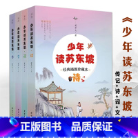 《少年读苏东坡(全4册)》 [正版]少年读苏东坡全4册9岁+适读传记诗词文专门写给孩子的苏东坡集课