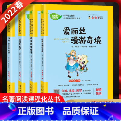 快乐都市吧 六年级下 [正版]2022春 快乐读书吧六年级下册爱丽丝漫游奇境骑鹅旅行记汤姆.索亚历险记鲁滨逊漂流记四本套