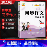 同步作文 九年级/初中三年级 [正版]2023版手把手作文初中生同步作文指导全书9年级上下册合订本 统编版 初三九年级语