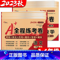 [人教语文+北师数学] 一年级上 [正版]2023秋 全程练考卷 北师大版小学数学试卷二年级上册下册人教版语文单元测试卷