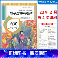 语文 六年级下 [正版]2023春 同步解析与测评语文六年级下册人教版6年级下册RJ版 六年级下册同步练习册同步解析与测