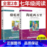 七年级下阅读(骆驼祥子+海底两万里) [正版]海底两万里和骆驼祥子 全套2册 七年级下册读 老舍完整版课外阅读经典书目初