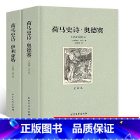 [2册]荷马史诗 [正版]全译本无删减白鲸 赫尔曼梅尔维尔著世界文学名著小说书籍 初高中小学生课外读物 名家名译白鲸记青