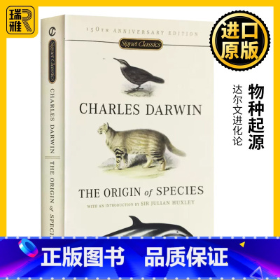 [正版]物种起源 达尔文进化论 英文原版 The Origin of Species 生物进化论 物种演化 自然科学