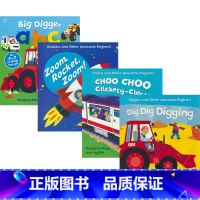 幼儿科普绘本 4册 [正版]Awesome Engines Dig Dig Digging Choo Choo Clic