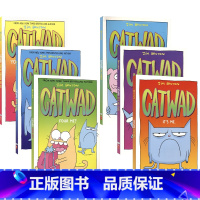 蓝猫凯特瓦德 6册 [正版]Catwad 01-06 蓝猫凯特瓦德6册套装 爆笑漫画书 儿童英语桥梁书 暖心友谊故事 课