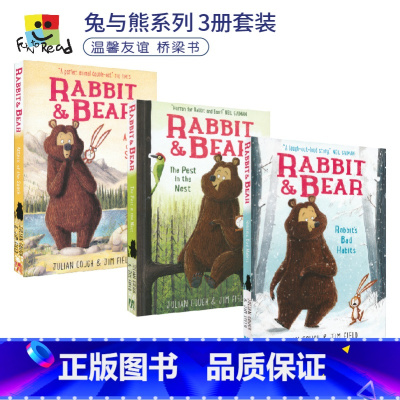 [正版]Rabbit and Bear 兔与熊3册套装 温馨友谊主题英语桥梁书 儿童英文原版进口图书