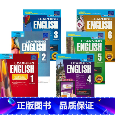 学习英语 1-6年级 [正版]SAP Learning English Workbook 1-6年级 学习系列英语6册练