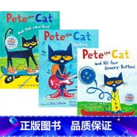 皮特猫 3册 [正版]Pete the Cat Picture Books 皮特猫 故事绘本3册套装 韵律绘本 儿童品行