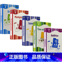 趣味学习卡 5册 [正版]Flash Kids Maths Cards Collection 寓教于乐的游戏学习6-8岁