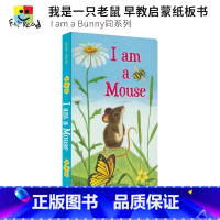 [正版]I am a Mouse 我是一只老鼠 早教启蒙纸板书 I am a Bunny同系列 英文绘本 英文原版进