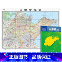 [正版]2023新版 山东省地图 新版 山东贴图 行政 107*75cm 整张 折叠型 中华人民共和国分省系列地图 中